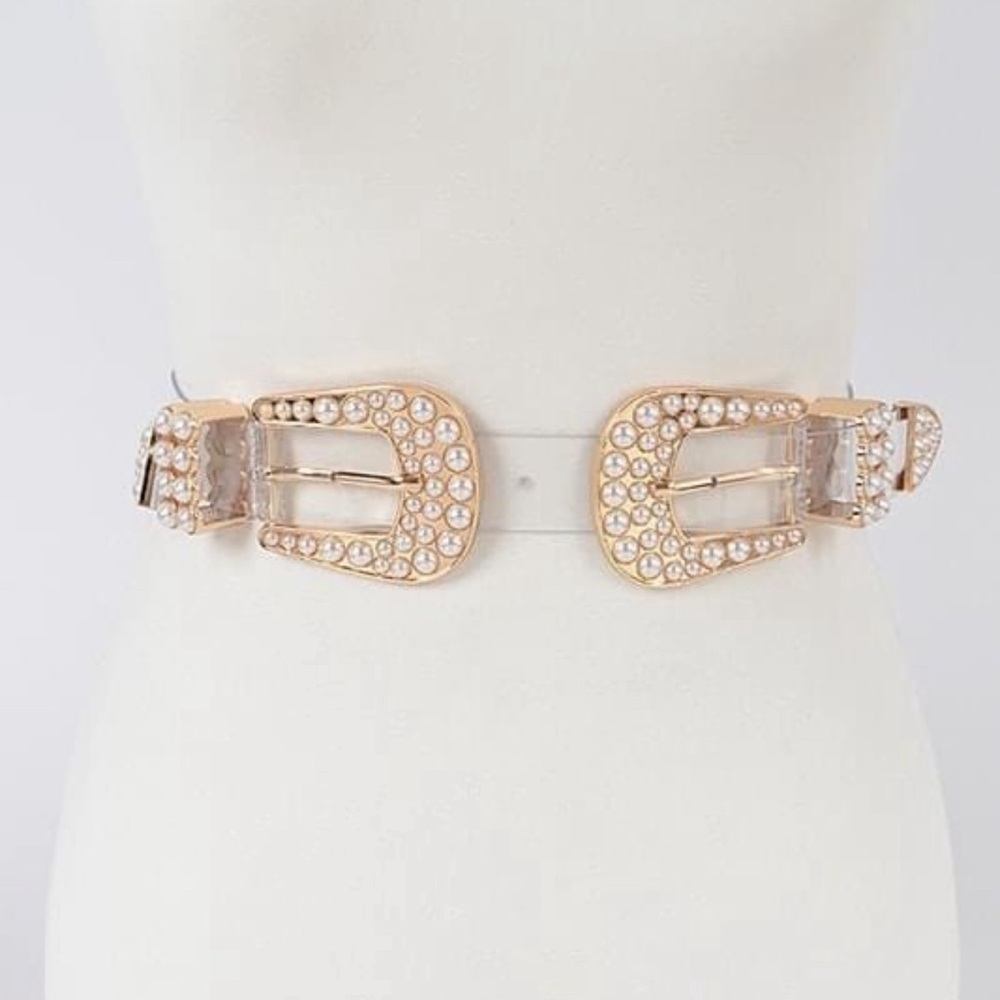 Elegant Crystal Embellished Belt